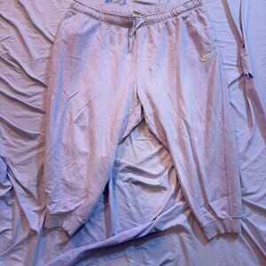 PLUS SIZE 3X Nike Heathered Light Purple Capri Length Sweatpants